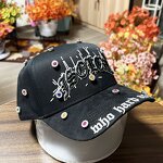 Baseball Cap Manufacturer - Custom 5-Panel Suede Rhinestone Cap