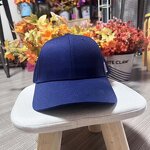 Baseball Cap Manufacturer - Custom 6-Panel Curved Brim Navy Blue Cap