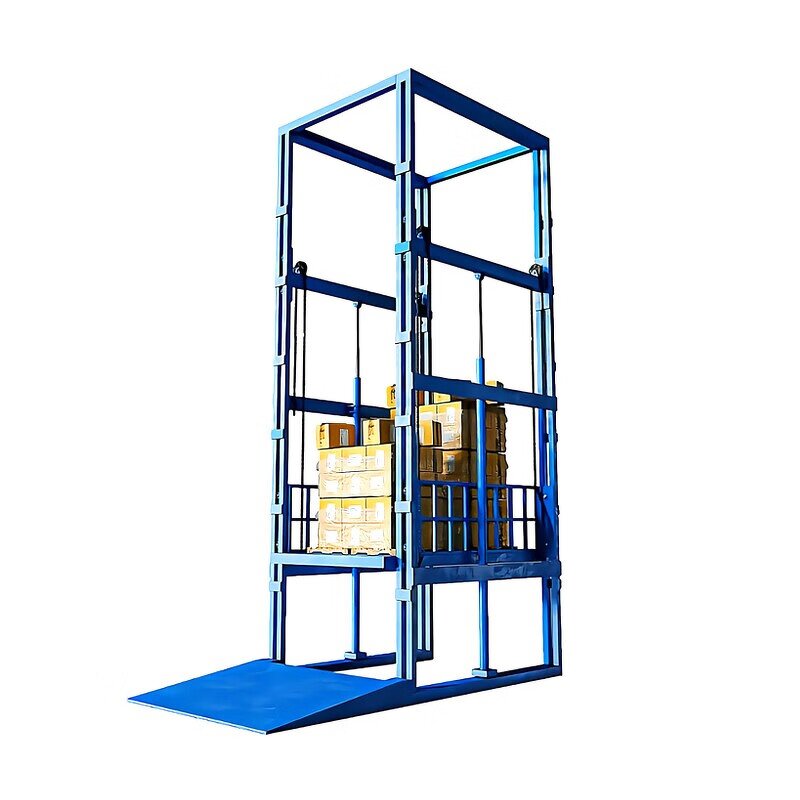 Cargo Lift Factory - Single Guide Rail 500-1000kg Hydraulic