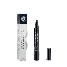 4 Fork Tip 4 Colors Long Lasting Wholesale Nature Makeup Waterproof 3D Liquid Eyebrow Tattoo Pen