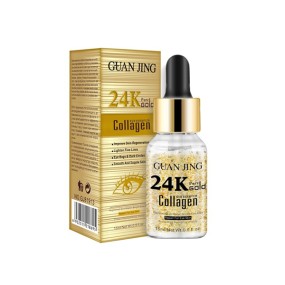 24k Real Gold Serum Collagen Makeup Eye Essence Oil for Removing Canthus Wrinkle