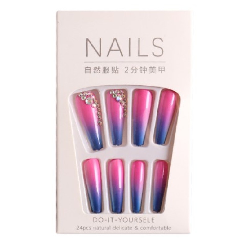 INS New Fashion Hand-Made High Quality Press on Nails Private Labeling Custom Acrylic Artificial Gel Art Nails Packaging Box