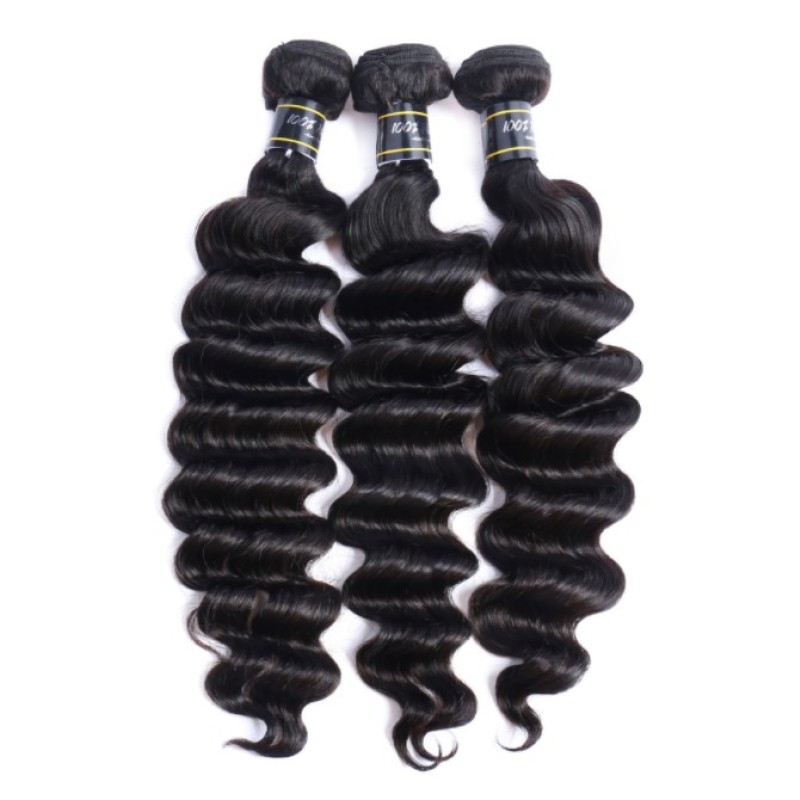 Wholesale Remy Weave Brazilians Human Hair Extensions Bundles Vendors Cuticle Aligned Virgin Raw Wavy Bundles Loose Deep Wave