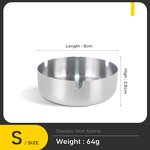 Metal Ashtray Manufacturer - Custom Size Stainless Steel Cigar Ashtray