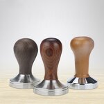 Coffee Leveler Manufacturer - Stainless Steel Solid Wood Handle Tamper