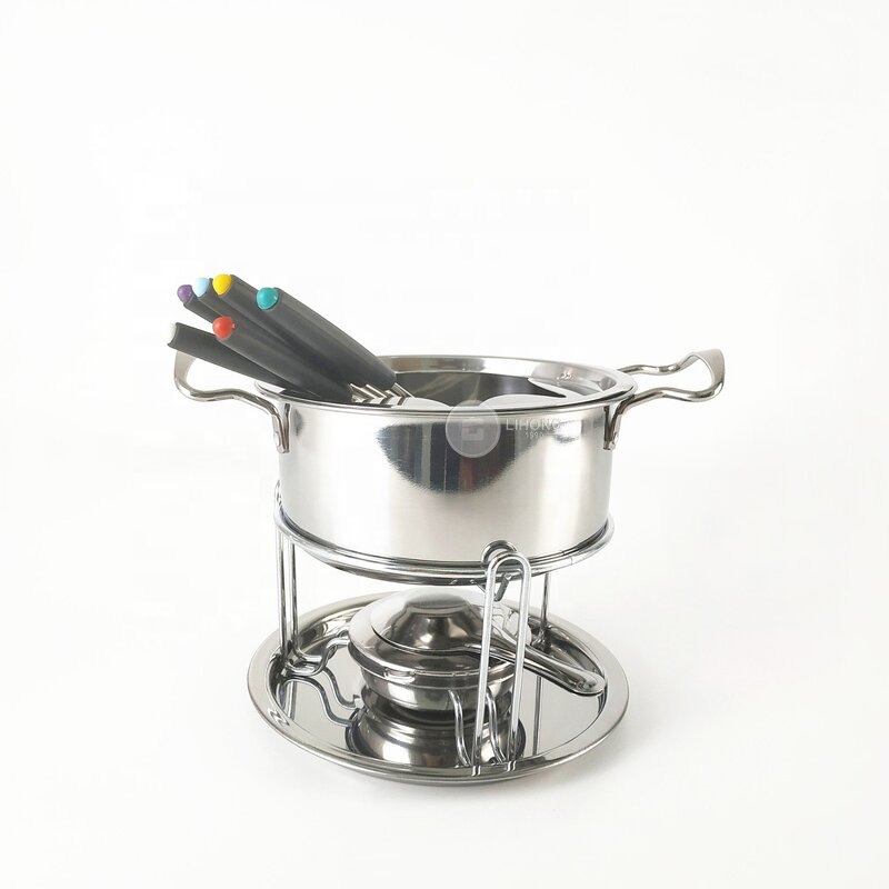 Fondue Pot Set Manufacturer - 1450ml Stainless Steel Cheese Fondue Set
