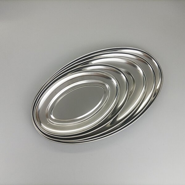 Stainless Steel Plate Manufacturer - Oval Barbecue Egg Fish Steamed Plate