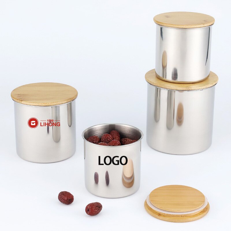 Coffee Canister Manufacturer - 304 Stainless Steel Sealed Storage Can