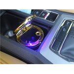 Car Ashtray Manufacturer - Portable Standing Blue LED Cigarette Ashtray