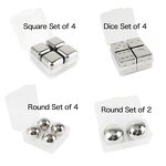 Whiskey Stones Manufacturer - 4 Pcs Reusable Stainless Steel Ice Cubes