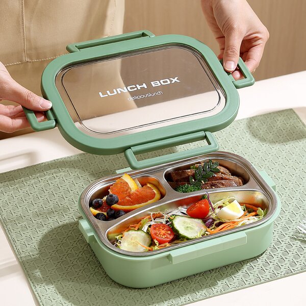 Stainless Steel Lunch Box Manufacturer - OEM Custom 3 Compartment Bento Box