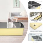 Cat Litter Box Manufacturer - Deep Stainless Steel Non-Stick Litter Box