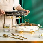 Casserole Manufacturer - European-style Rectangular Ceramic Food Warmer