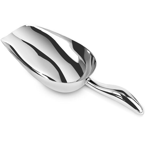 Ice Scoop Manufacturer - Thickened Stainless Steel Curved Handle Scoop