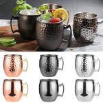 Copper Mugs Manufacturer - 304 Stainless Steel Hammered Moscow Mule Mug