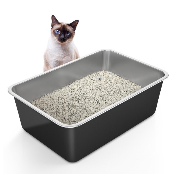 Cat Litter Box Manufacturer - Large Odor-Free Stainless Steel Pan