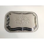 Fruit Plate Manufacturer - Luxury Stainless Steel Rectangular Decorative Tray