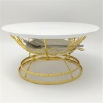 Cake Stand Manufacturer - Luxury Ceramic Fruit Plate for Wedding Party