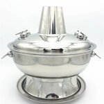 Charcoal Hot Pot Manufacturer - Stainless Steel Gold Silver Shabu Shabu