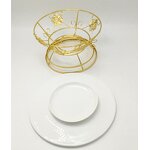 Cake Stand Manufacturer - Luxury Ceramic Fruit Plate for Wedding Party