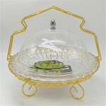 Fruit Basket Manufacturer - Wedding Decorative Metal Basket with Cover