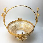 Fruit Basket Manufacturer - Wedding Decorative Metal Basket with Cover