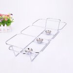 Chafing Dish Manufacturer - New Design Glass 3 Pan Buffet Server