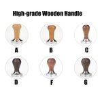 Coffee Leveler Manufacturer - Stainless Steel Solid Wood Handle Tamper