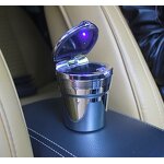 Car Ashtray Manufacturer - Portable Standing Blue LED Cigarette Ashtray