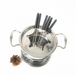 Fondue Pot Set Manufacturer - 1450ml Stainless Steel Cheese Fondue Set