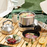 Stainless Steel Cookware Manufacturer - Outdoor Camping Open Fire Pot