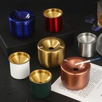 Ashtray Manufacturer - Wholesale Stainless Steel Smokeless Ashtray with Lid