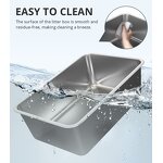 Cat Litter Box Manufacturer - Large Odor-Free Stainless Steel Pan