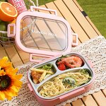 Stainless Steel Lunch Box Manufacturer - OEM Custom 3 Compartment Bento Box