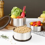 Food Storage Container Manufacturer - Round Stainless Steel Camping Box