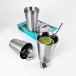 Whiskey Stones Manufacturer - 4 Pcs Reusable Stainless Steel Ice Cubes