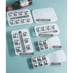 Stainless Steel Ice Cubes Manufacturer - Reusable Football Shape Ice Pucks