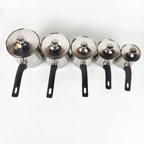 Stainless Steel Milk Pot Manufacturer - Turkish Coffee Tea Cup with Lid