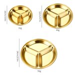 Kids Dinner Tray Manufacturer - Stainless Steel 2/3 Compartment School Tray