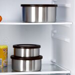 Food Storage Container Manufacturer - Round Stainless Steel Camping Box