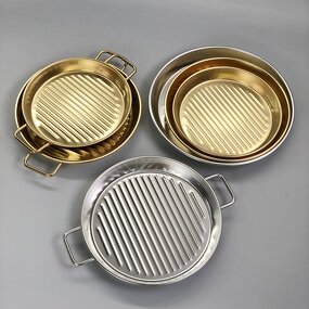 BBQ Grill Plate Manufacturer - Korean-Style Stainless Steel Party Tray
