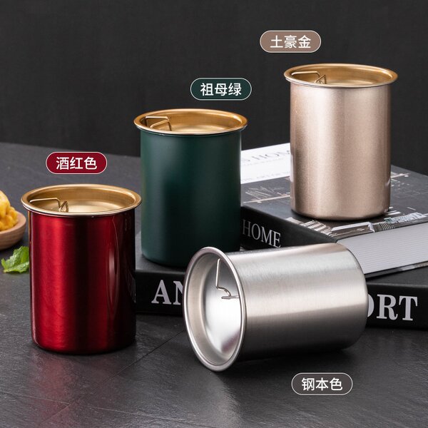 Ashtray Manufacturer - Thickened Windproof Stainless Steel Ashtray