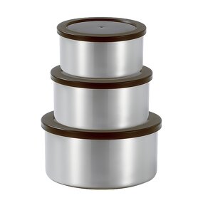 Food Storage Container Manufacturer - Round Stainless Steel Camping Box