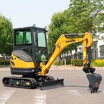 Mini Excavator Factory - 2.6 Ton Kubota Engine Crawler Digger