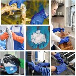 PVC Gloves Manufacturer - Heavy-Duty Blue Waterproof Acid Alkali Resistant