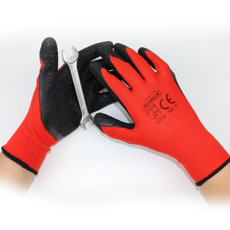 Work Safety Gloves Manufacturer - CE 13g Anti-Static Dipped Crinkle Gloves