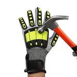 Winter Gloves Manufacturer - HPPE TPR Nitrile Black Men Protective Gloves