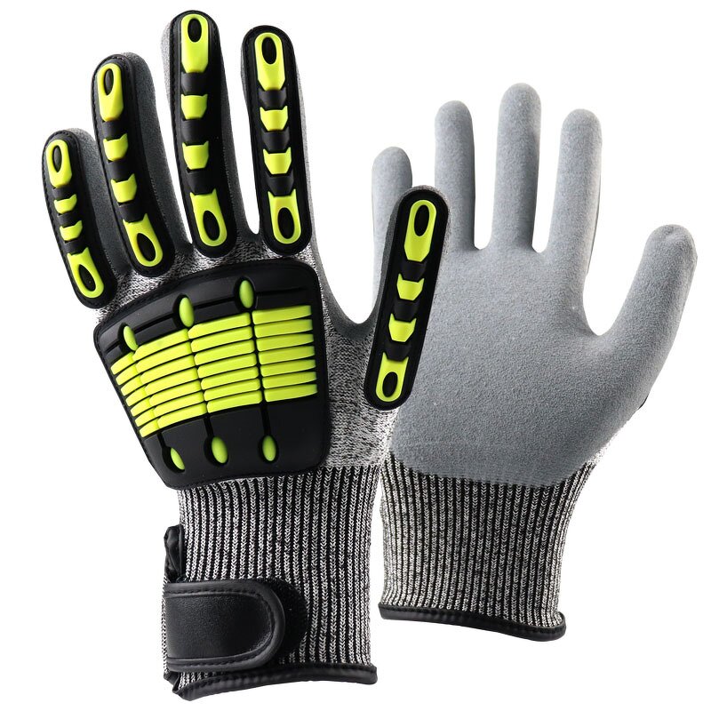 Oilfield Gloves Manufacturer - Anti-Slip Nitrile HPPE Knuckle Cut Resistant