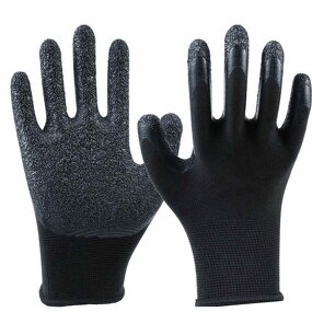 Protective Gloves Manufacturer - Anti-Static Crinkle Latex Coated Work Gloves