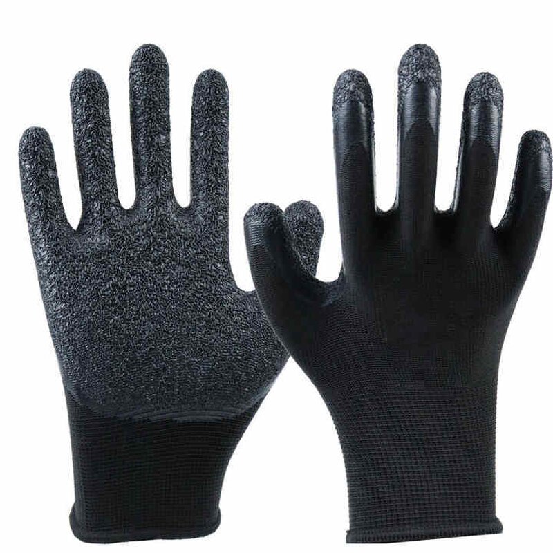 Protective Gloves Manufacturer - Anti-Static Crinkle Latex Coated Work Gloves